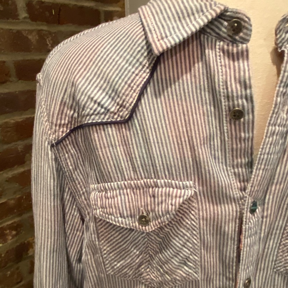 Stripped Button Up - image 2